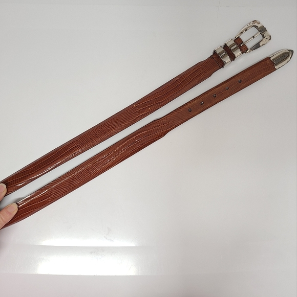 Johnston & Murphy #8823 Italian Calfskin Belt Cognac Sz 36 - Picture 10 of 15